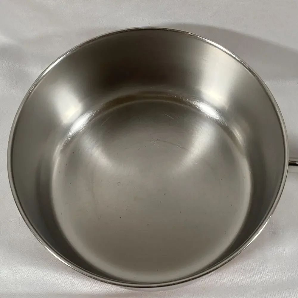 Revere Ware Copper Bottom 2 Qt Saucepan Steamer & Lid Clinton -84 Stainless USA